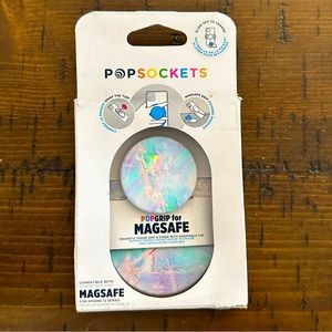 PopSockets MagSafe Phone Grip, Phone Holder, Wireless Charging Compatible - Opal